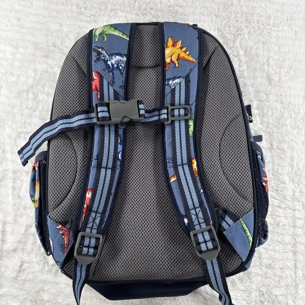 Pottery Barn Kids Dinosaur Backpack Blue Mini Dino Print
